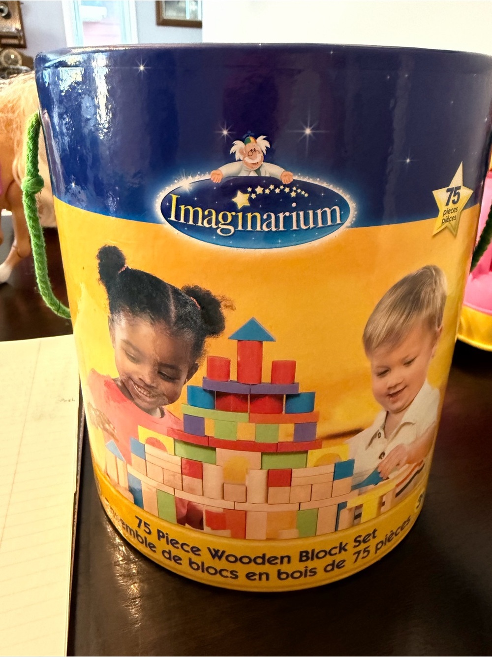 Imaginarium 75 Piece Wooden Block Set Multicolor